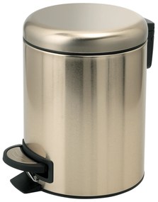 Pattumiera Bagno Con Pedale 3 Lt Gedy "Potty" Oro Opaco
