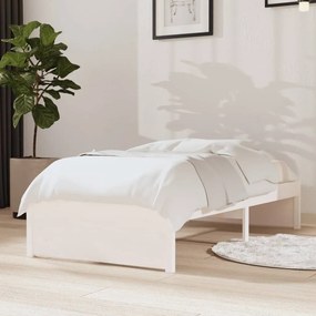 Giroletto Bianco İn Legno Massello 75x190 Cm Small Single /