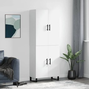 Credenza Bianca 69,5x34x180 Cm İn Legno Multistrato /
