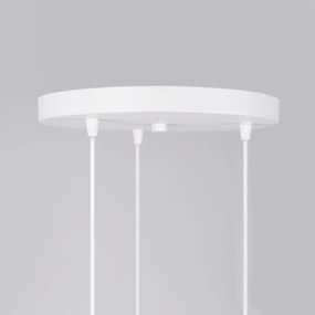 Sollux SL.1357 - Lampadario a sospensione con filo HYPERION 3xG9/8W/230V bianco