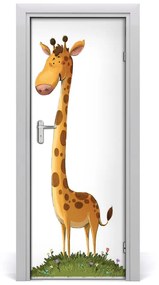 Adesivo per porta Giraffa 85x205 cm