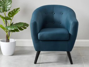 SALDI -  Poltrona in tessuto Blu - MIOKAS