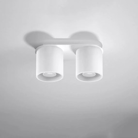 Plafoniera da soffitto in acciaio 2xGU10 ORBIS 2 in Alluminio