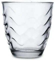 Set di Bicchieri Quid Waves Trasparente Vetro 260 ml (6 Unità)