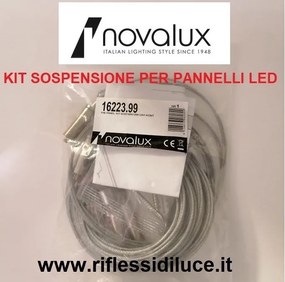 Novalux kit accessori per sospensione pannelli led serie the panel