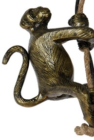 Lampada a sospensione vintage oro - Animal Monkey
