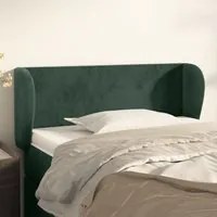 Testiera ad Orecchio Verde Scuro 103x23x78/88 cm in Vellutocod mxl 97655