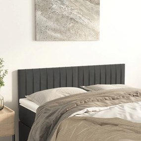 Testiere 2 Pz Grigio Scuro 72x5x78/88 Cm İn Velluto /