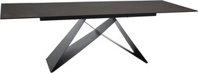 Tavolo allungabile Westin Ceramic OSSIDO BRUNO marrone/nero opaco - L160-240 cm