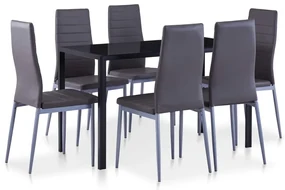 Set Da Pranzo 7 Pz Grigio /