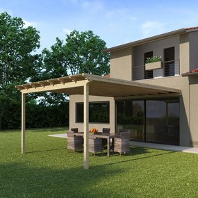 Copertura per pergola in legno Flamingo / Eagle 594 x 417.6 cm marrone