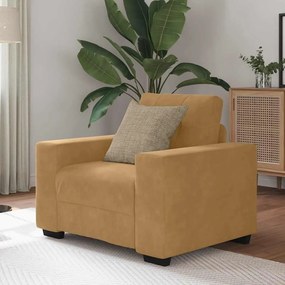 Divano Sedia Marrone 60 Cm Velluto /