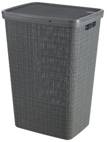 Cesto portabiancheria grigio scuro , 58 l Jute - Curver