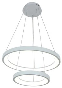 Brilagi - Lampadario sospeso dimmerabile LED su cavo FALCON SLIM LED/68W/230V Ø 50 cm bianco + telecomando