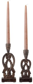 Candelieri in legno in set di 2 Bernie - Bloomingville