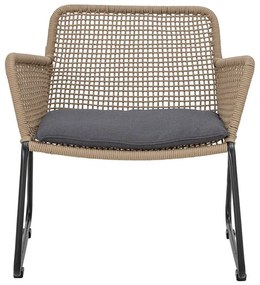 Poltrona da giardino grigia e beige Mundo - Bloomingville