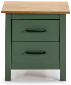 Comodino in legno verde Miranda - Marckeric