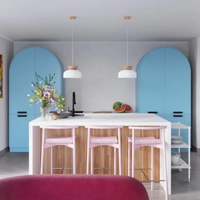 Sollux SL.1350 - Lampadario a sospensione con filo MARION 1xE27/15W/230V diametro 29,5 cm bianco