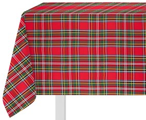 Tovaglia natalizia 140x240 cm tartan rosso