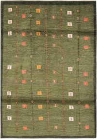 Gabbeh Tappeto 240 x 170 Verde (Iran) Annodato A Mano