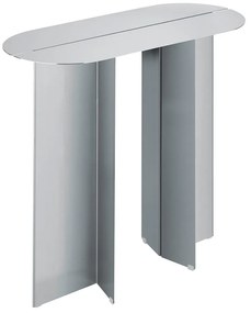 Tavolo consolle color argento opaco in acciaio inox 35x80 cm Oru – Blomus