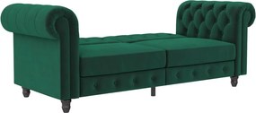 Divano in velluto verde scuro 236 cm Felix - Støraa