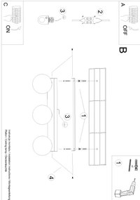 Sollux SL.1153 - Lampada da soffitto YOLI 3xG9/12W/230V nero