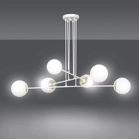 Lampadario a sospensione OGNIS 6 WHITE
