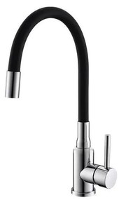 ALVEUS 1144427 - Rubinetto per lavello con braccio flessible MINTAS 34 cm cromo/nero