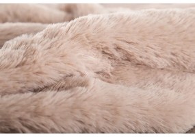 Coperta marrone in pelliccia finta 150x200 cm Ruby – Tiseco Home Studio