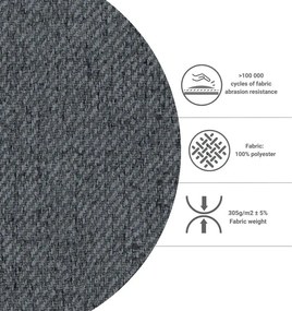 Divano letto angolare grigio (variabile) Homely Tommy - Miuform