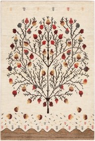 Loribaft Tappeto 100x150 Beige (Iran) Annodato A Mano