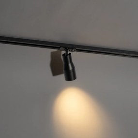 Faretto moderno nero per sistema binario monofase - Iconic Kohua