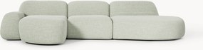 Divano angolare componibile 4 posti in bouclé con chaise longue Wolke