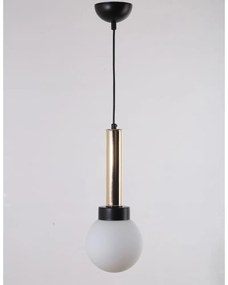 Lampada a sospensione con paralume in vetro ø 15 cm Cota - Squid Lighting