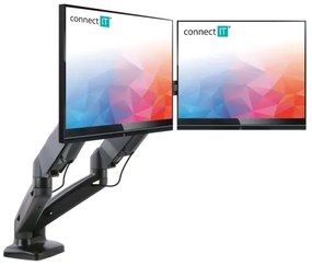 CONNECT IT CMF-3207-BK - Supporto universale per 2 monitor 13-27” nero