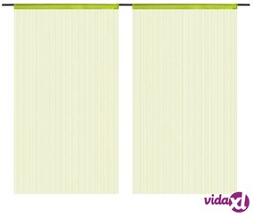 vidaXL 2 Pz Tende a Fili 140x250 cm Verdi