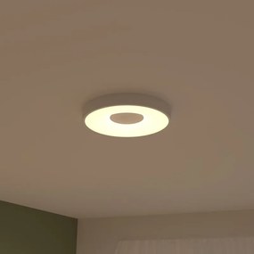 Plafoniera LED Piazo Ø 38 cm bianco IP21 cct da bianco caldo a bianco freddo con regolazione di temperatura, 5600 lumen INSPIRE
