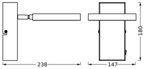 Ledvance -Luce Spot da parete a LED DECOR SATURN LED/11W/230V 3000/4200/6500K
