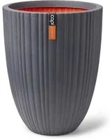 Vaso Urban Tube Elegante Basso 46x58 cm Grigio Scuro