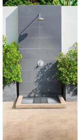 WENKO 22947100-Tappetino doccia per interni ed esterni 55x55 cm grigio