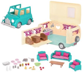 Li'l Woodzeez - Set di giochi HAPPY CAMPER campeggio