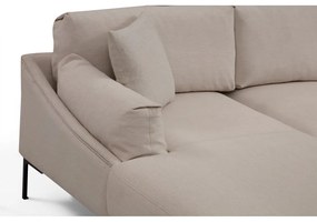 Divano angolare beige chiaro, angolo sinistro Leo - Artie