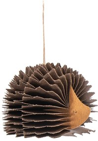 Decorazione per albero di natale in carta fatta a mano 10 cm Honeycomb Hedgehog – Sass &amp; Belle
