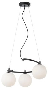 Redo 01-2716 - Lampadario a sospensione con filo VOLLEY 3xE14/28W/230V nero