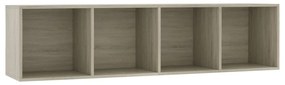 Libreria/Mobile TV Rovere Sonoma 143x30x36 cm