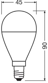SET 3x Lampadina LED P45 E14/7,5W/230V 3000K - Osram