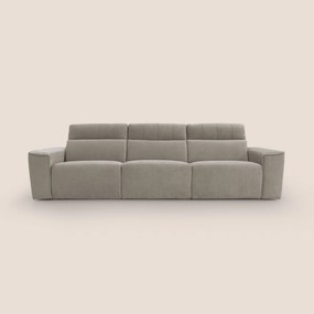Clark Divano modulare 3 sedute con opzione relax elettrico in tessuto smacchiabile impermeabile T17