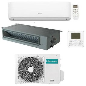 Climatizzatore Condizionatore Hisense Hi comfort più Canalizzato R32 Dual Split Inverter 7000 + 9000 con u.e. 2AMW42U4RGC novitá Classe a++/a+