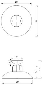 Brilagi - Lampadario a plafone FLAMENGO 1xE27/60W/230V bianco